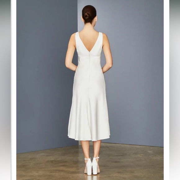 Amsale Bias Cut Satin Dress - Picture 5 of 12